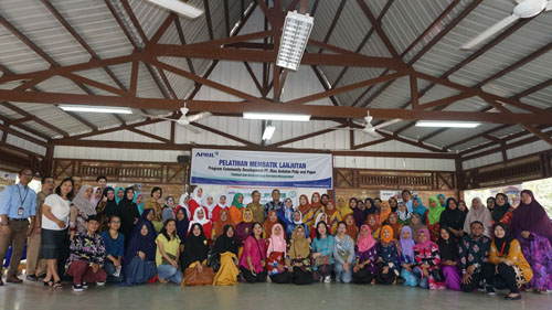 Kerja Sama dengan Kemenperin, 70 Pemuda di Guntor Kuansing Dilatih Membatik